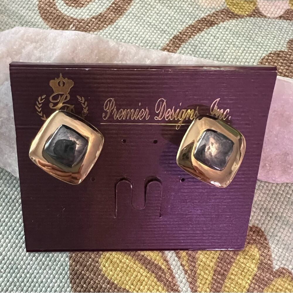 Premier Designs Post Clip Earrings NEW - Picture 6 of 7